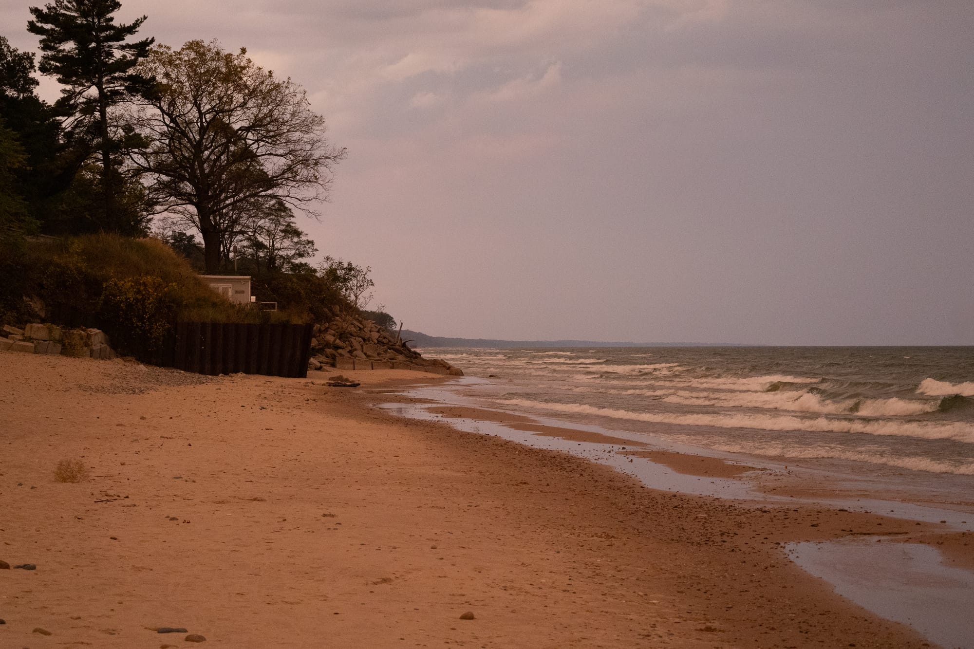 A sunrise at the beach.